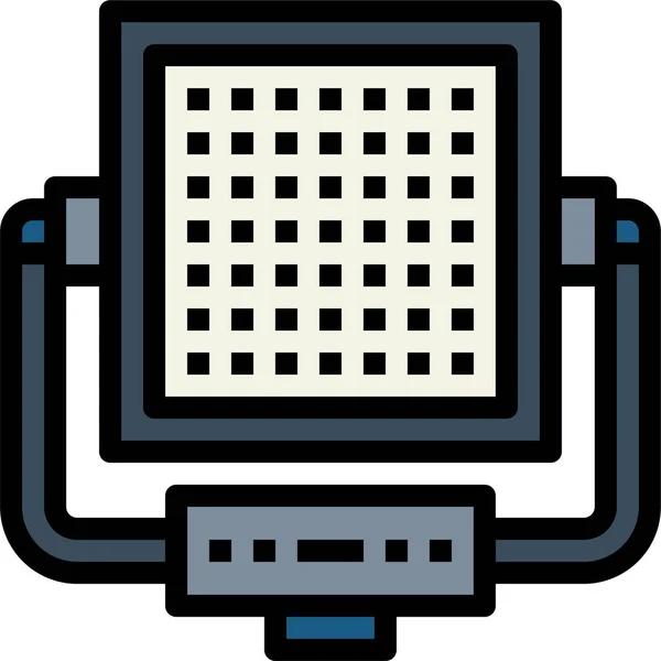 Icono Luz Led Electrónica — Archivo Imágenes Vectoriales