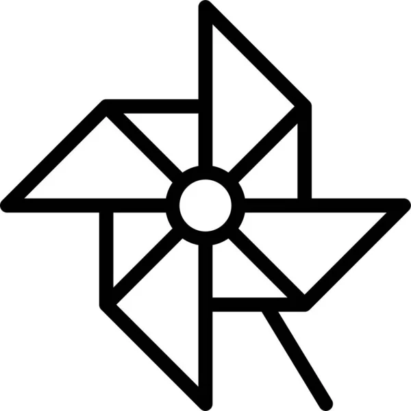 Иконка Весеннего Игрушечного Ветра — стоковый вектор