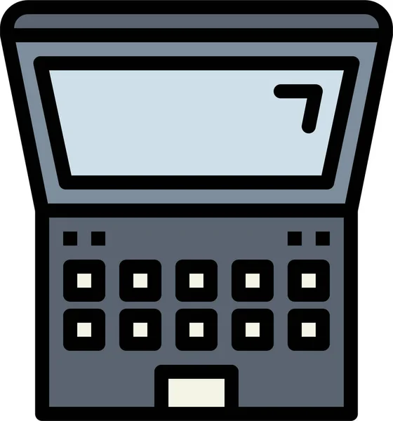 Computer Computing Elektronisch Icoon Filedoutline Stijl — Stockvector