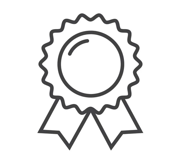Нагорода Досягнення Значок Медалі Стилі Контур — стоковий вектор