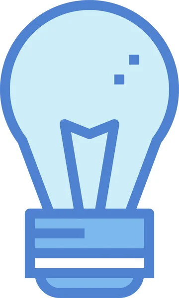 Bulb Illumination Invention Icon Filledoutline Style — Vettoriale Stock