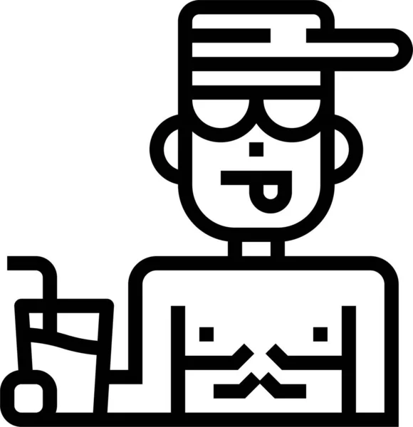 Avatar Jongen Man Pictogram — Stockvector