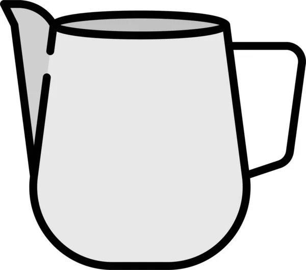 Container Ewer Jug Icon Filledoutline Style — ストックベクタ