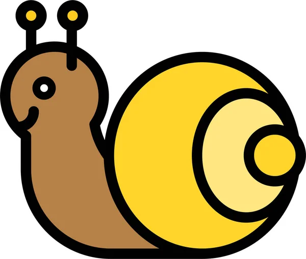 Icono Caracol Concha Animal Estilo Filledoutline — Archivo Imágenes Vectoriales