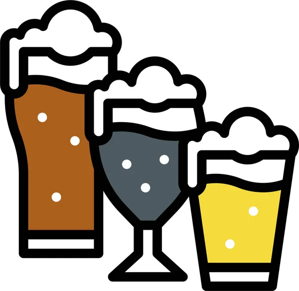 Значок Алкогольного Пива Напій — стоковий вектор