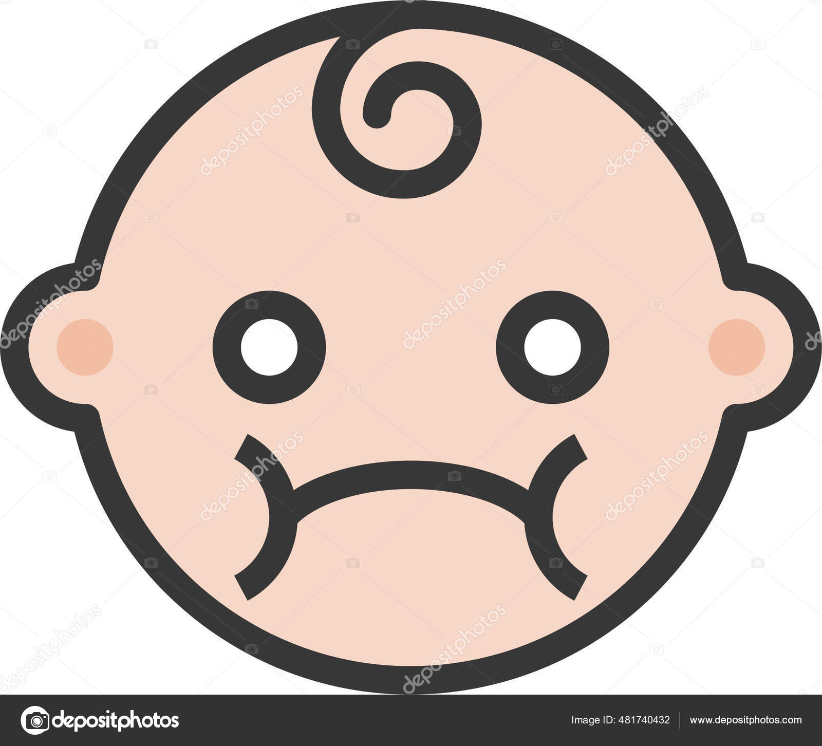 Design PNG E SVG De Cara De Desenho Animado Desapontado Para Camisetas