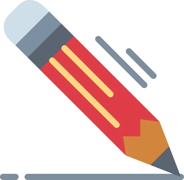 Art Edit Pencil Icon Flat Style — Image vectorielle