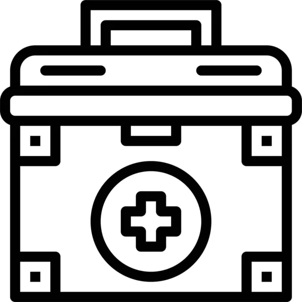 Médico Asistencia Primer Icono Categoría Hospitalshealthcare — Vector de stock