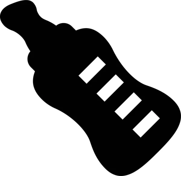 Baby Fles Voeden Pictogram — Stockvector