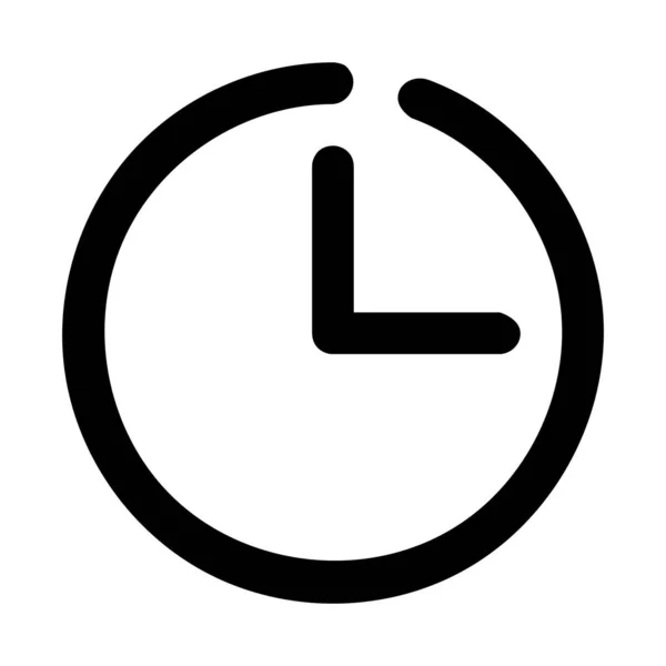 Ρολόι Προθεσμία Εικονίδιο Του Χρόνου Στυλ Περίγραμμα — Διανυσματικό Αρχείο