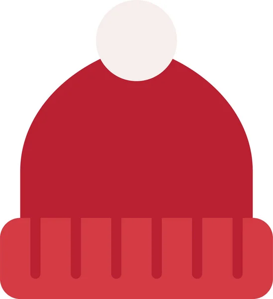 Icono Del Sombrero Invierno Navidad Categoría Navidad — Vector de stock