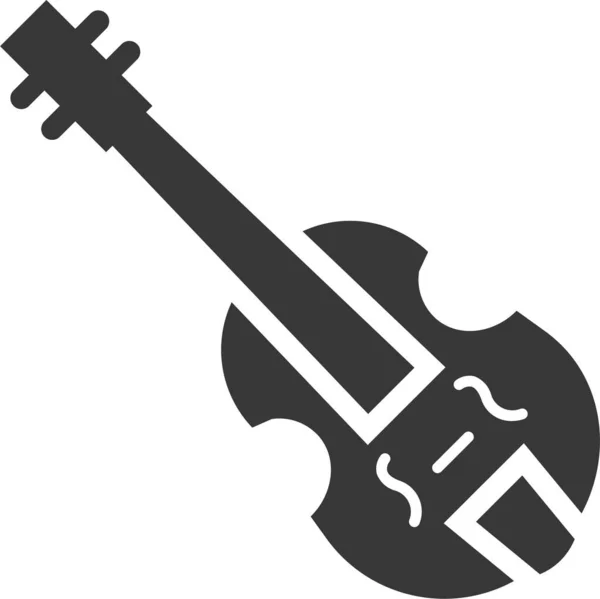 Икона Музыкального Инструмента Категории Образование Школе — стоковый вектор