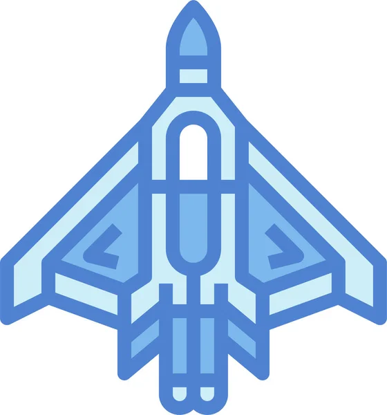 Ikona Tryskového Tryskového Letadla — Stockový vektor