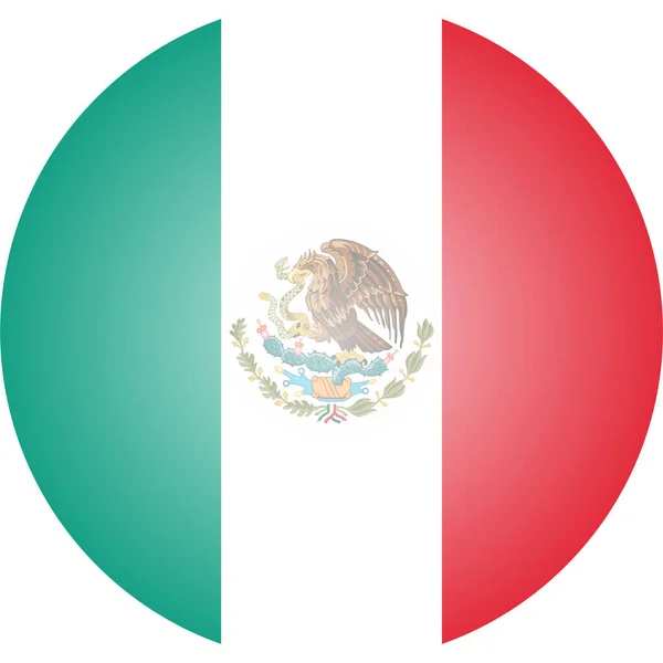 Bandeira País Ícone Mexicano Estilo Isométrico —  Vetores de Stock