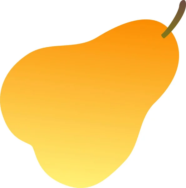 Fruit Alimentaire Icône Saine Dans Style Lisse — Image vectorielle