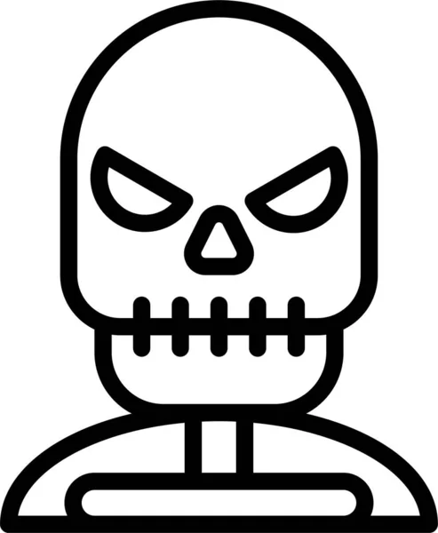 Muerte Grim Reaper Hombre Icono — Archivo Imágenes Vectoriales