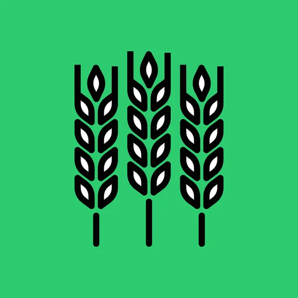 Agriculture Crop Food Icon Badge Style — ストックベクタ