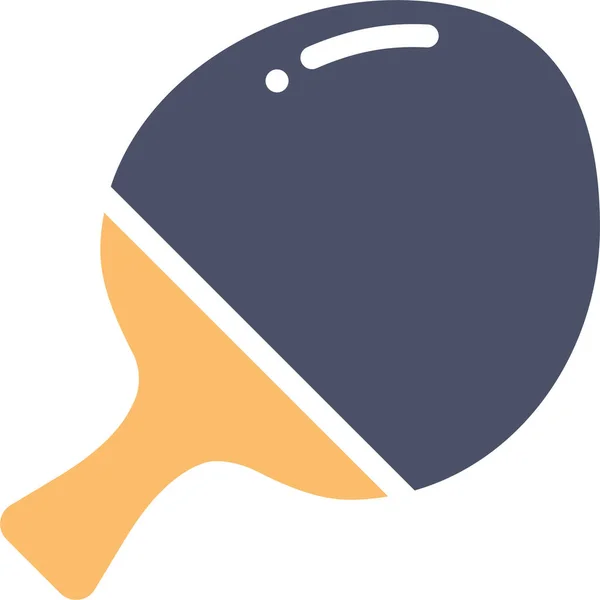 Bat Paddle Pingpong Icon Flat Style — 图库矢量图片