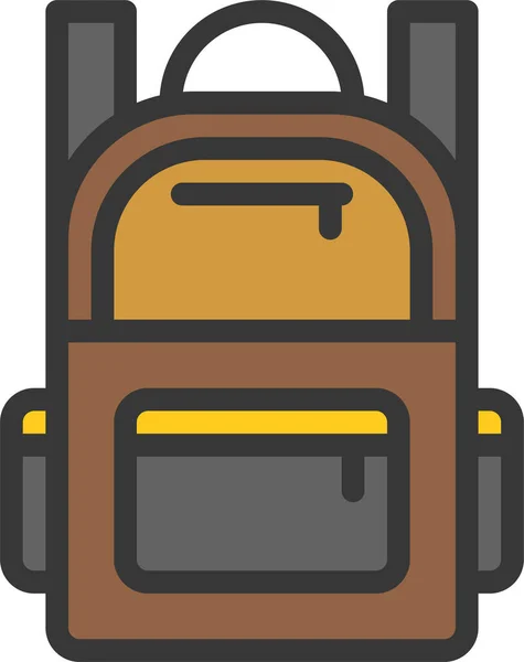 Bolsa Ropa Icono Ropa Estilo Filledoutline — Vector de stock