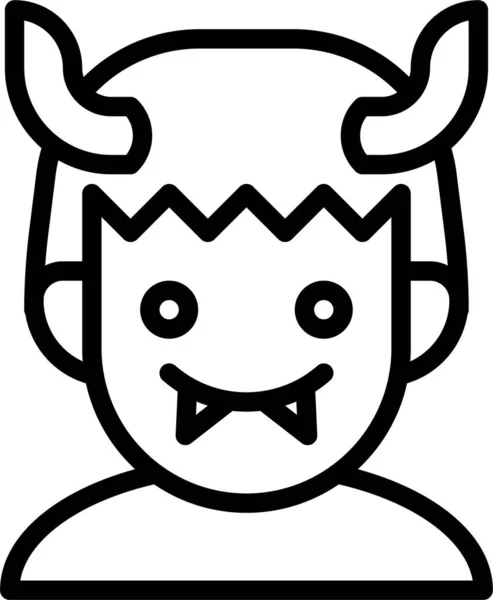 Злая Мужская Икона — стоковый вектор