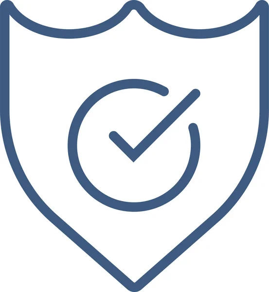 Ícone Proteção Arquivo Dados — Vetor de Stock