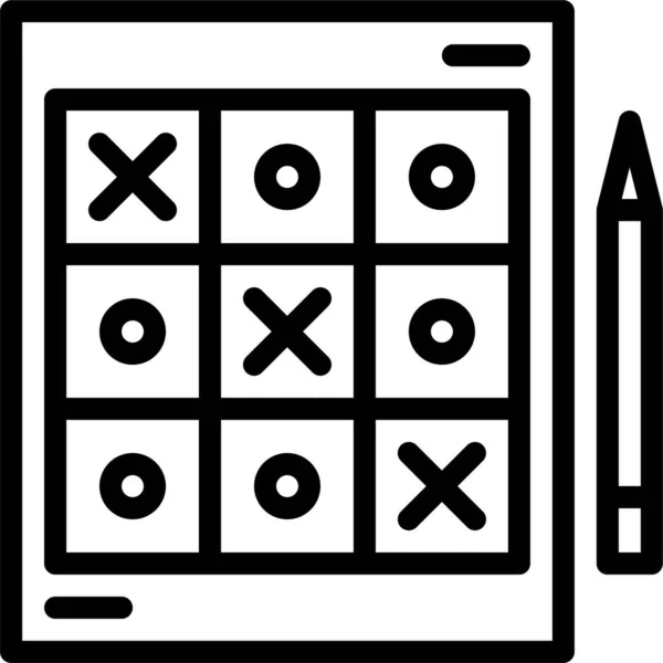 Иконка Казино Бинго Стиле Азартных Игр — стоковый вектор