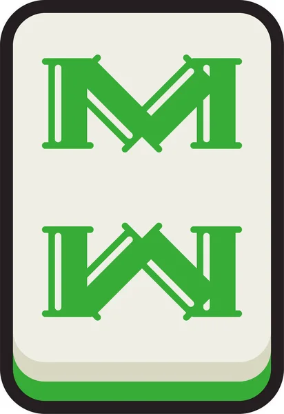 Jeu Chance Mahjong Icône — Image vectorielle