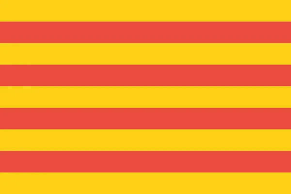 Catalonia Catalunya Country Icon Flat Style — Stock Vector