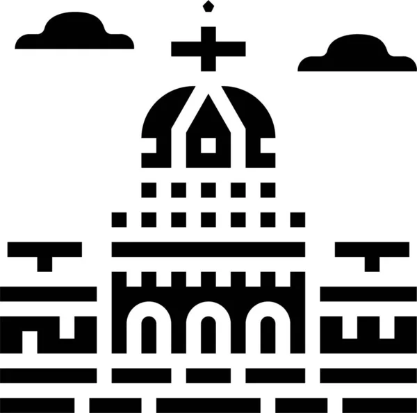 Αρχιτεκτονική Capitol Σύμβολο Ορόσημο — Διανυσματικό Αρχείο