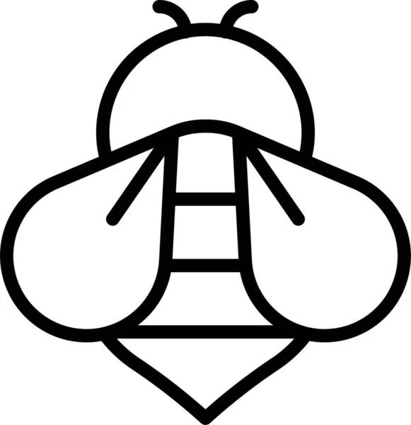Bee Insect Probascis Icon — Stock Vector