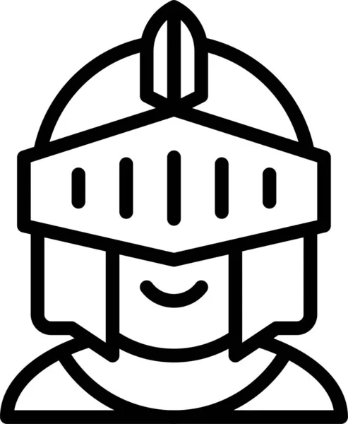 Kostüm Gladiator Ritter Ikone — Stockvektor