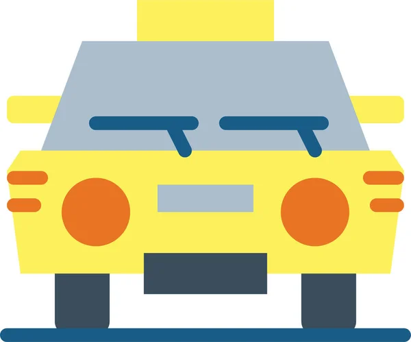 Car Grab Taxi Icon Flat Style — Stock Vector