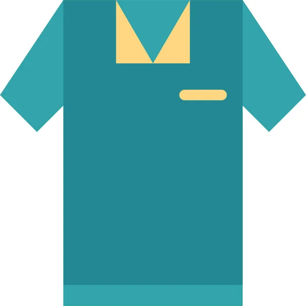 Kleding Kleding Mode Icoon Platte Stijl — Stockvector