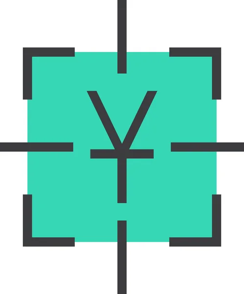 Business Finance Focus Icon Filledoutline Style — 图库矢量图片