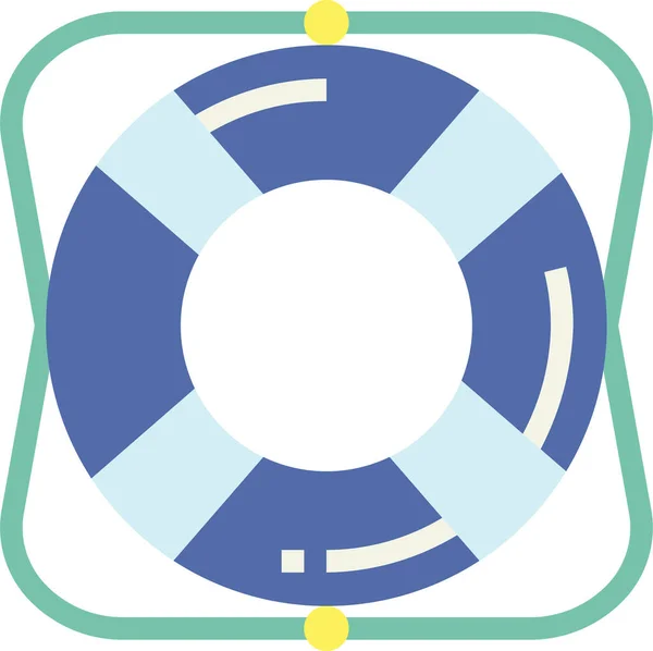 Help Lifebuoy Lifesaver Icon Recreationhobby Category — Stock Vector