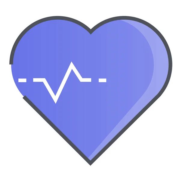 Cardiotraining Pictogram Filedoutline Stijl — Stockvector