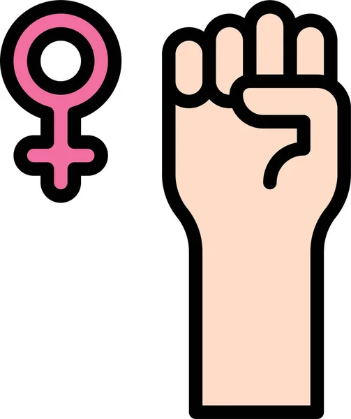女权主义女权主义图标 — 图库矢量图片
