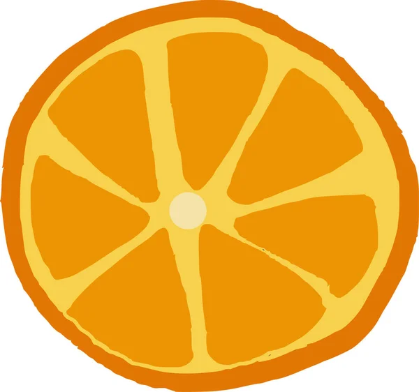 Ikona Owoców Cytrusowych Ręcznie Rysowanym Stylu — Wektor stockowy