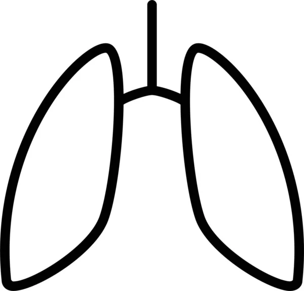 Значок Органа Дыхания — стоковый вектор