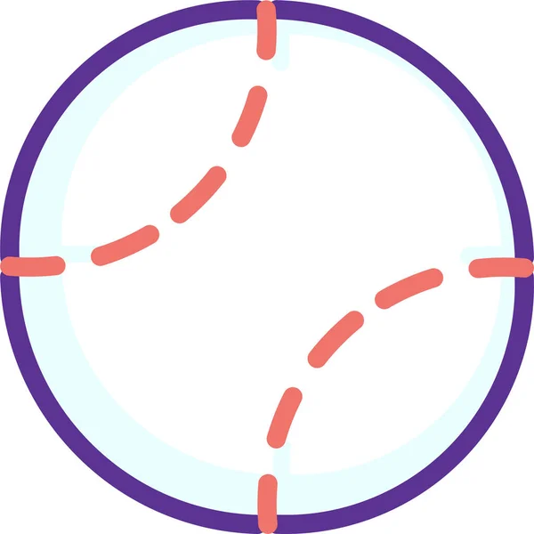 Ícone Jogo Beisebol Bola Estilo Filledoutline —  Vetores de Stock