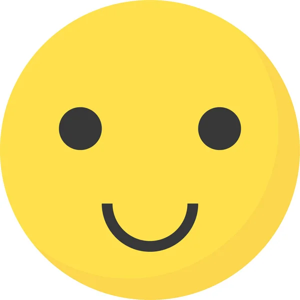 Emoji Ícone Expressão Emoticon Estilo Plano — Vetor de Stock