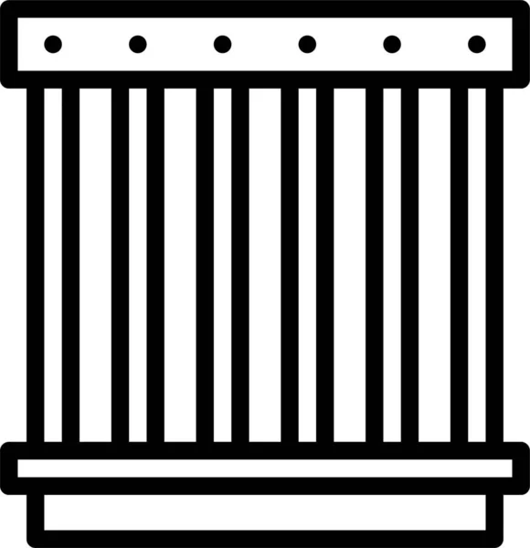 Икона Тюрьмы Арестом — стоковый вектор