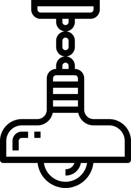 Glühbirne Elektronik Hängen Symbol Elektronische Geräte Kategorie — Stockvektor