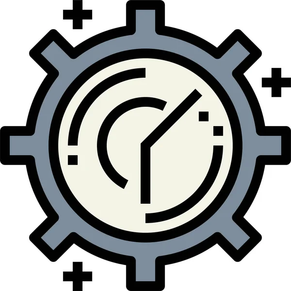 Cogwheel Configuration Gear Icon — Stock Vector