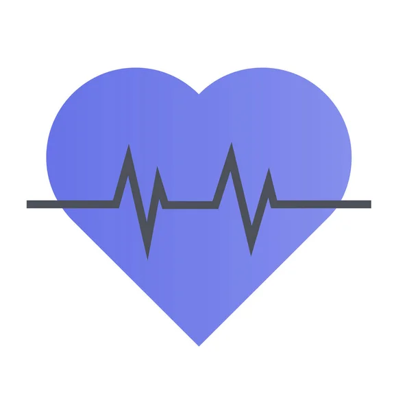 Cardiogram Zorg Icoon Filedoutline Stijl — Stockvector