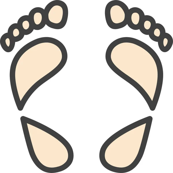 Foot Hypoprony Orthopedist Icon — Stock Vector