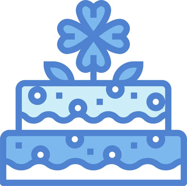 Ikona Świętowania Ciasta Piekarniczego — Wektor stockowy