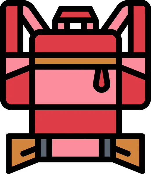 Backgage Mochila Viaje Icono Estilo Filledoutline — Vector de stock