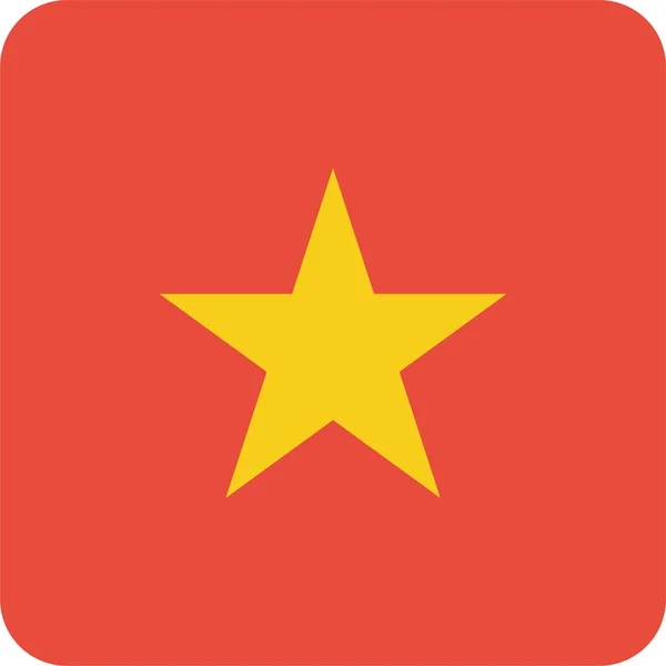 Bandeira País Ícone Nacional Estilo Plano — Vetor de Stock