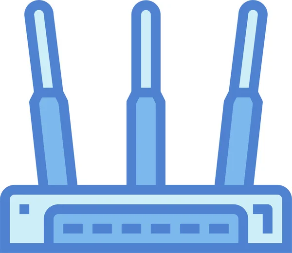 Ícone Roteador Modem Comunicações Estilo Filledoutline — Vetor de Stock